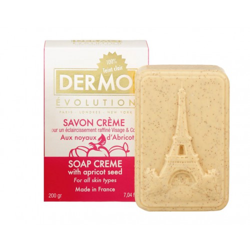 DermoEvolution Lightening Creamy Soap with Apricot Seeds 200g