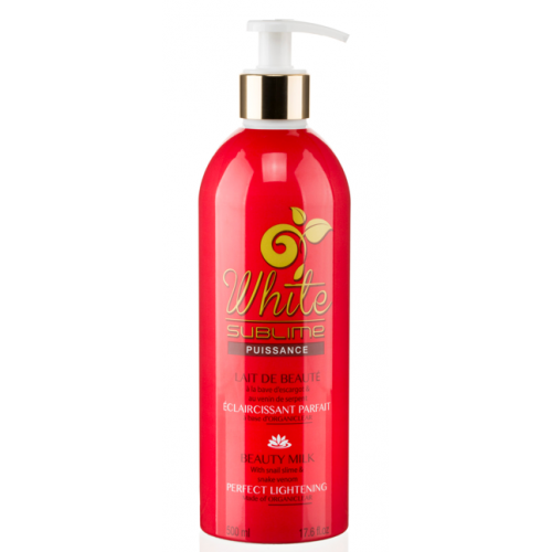 White Sublime Perfect Lightening Body Lotion  With ORGANICLEAR,  Snail slime and Snake Venom 500 ml